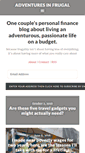 Mobile Screenshot of adventuresinfrugal.com
